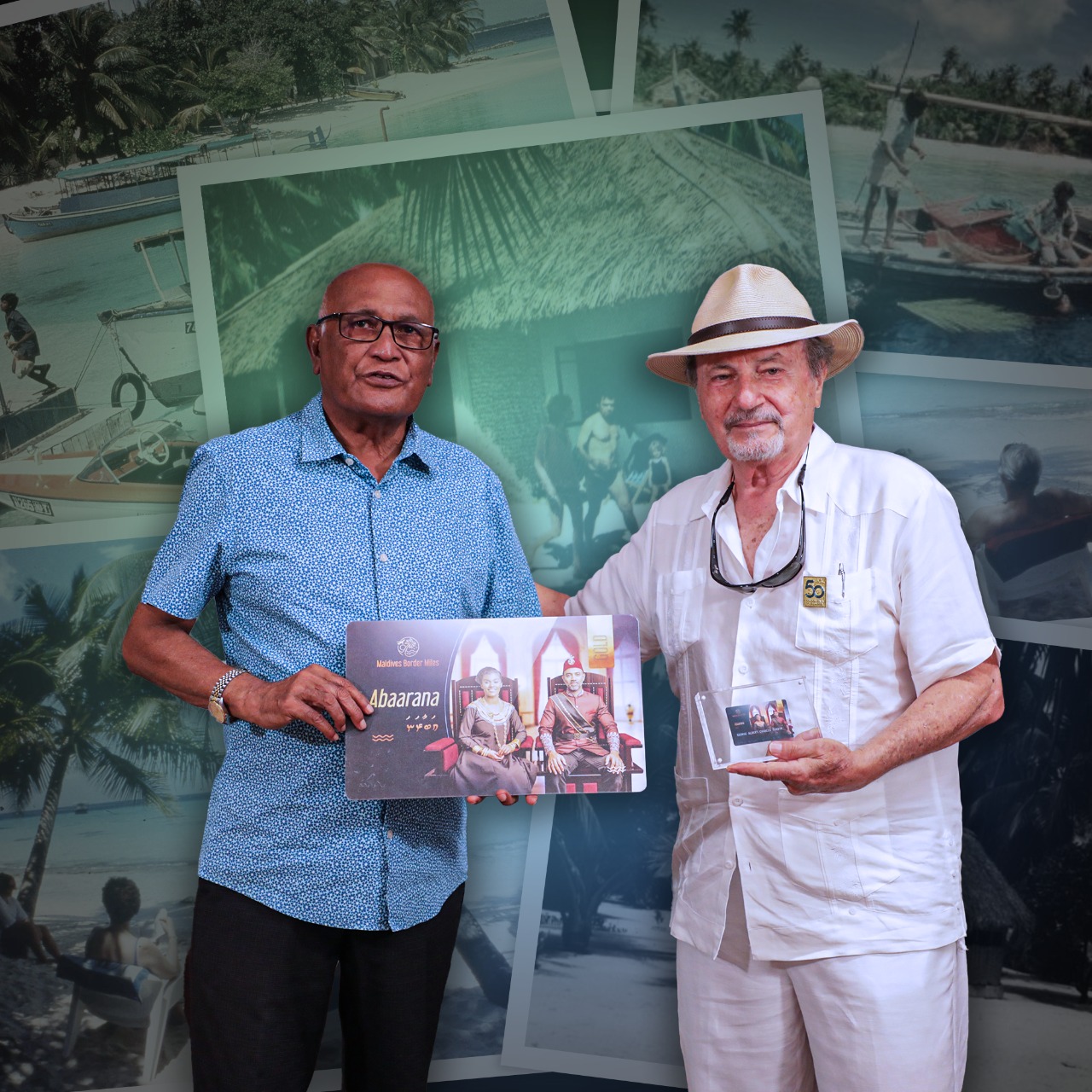 George Corbin and his daughter receives the first Gold Tier of Maldives Border Miles